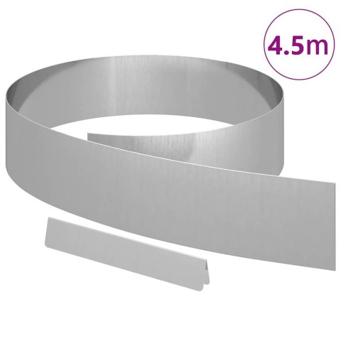 OGRODOWE OBRZEŻE TRAWNIKA SREBRNY 450X15CM