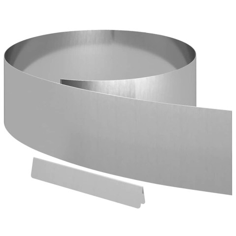 OGRODOWE OBRZEŻE TRAWNIKA SREBRNY 450X20CM