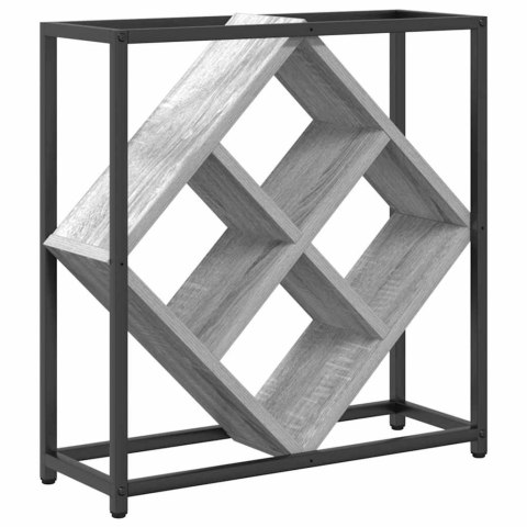 REGAŁ NA WINO SZARY 51X18X52.5CM