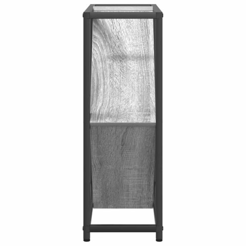 REGAŁ NA WINO SZARY 51X18X52.5CM