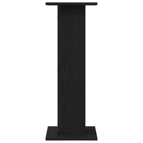 STOJAKI NA GŁOŚNIKI 2 SZT. CZARNY DĄB 30X30X80CM