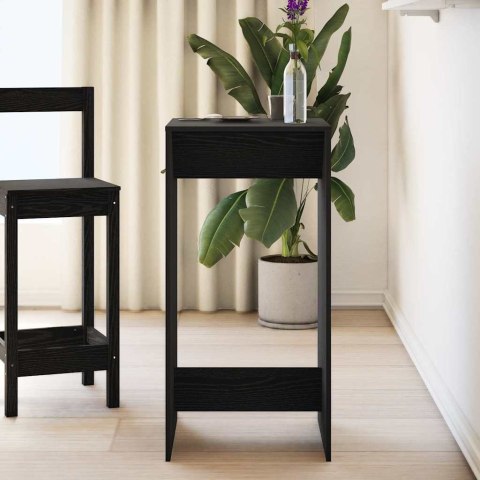 STÓŁ BAROWY CZARNY DĄB 51X50X103.5CM