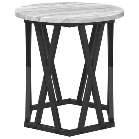 STOLIK BOCZNY 2 SZT. SZARY DĄB SONOMA 50X50X40CM