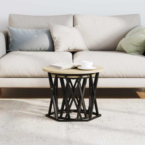 STOLIK BOCZNY 2 SZT. DĄB SONOMA 50X50X40CM