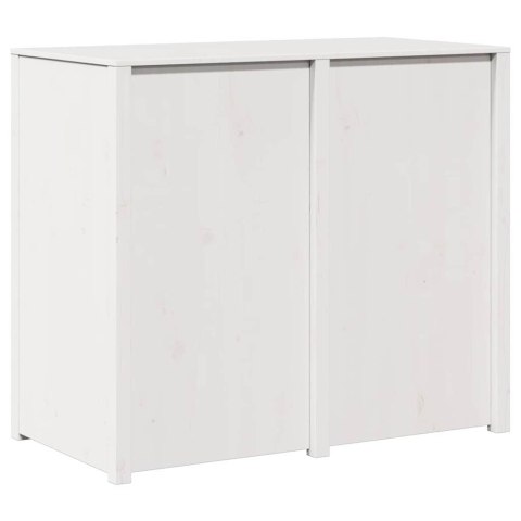 SZAFKA KUCHENNA BIAŁY 106X55X92CM LITE DREWNO SOSNOWE