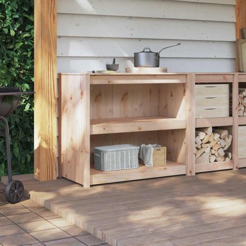 SZAFKA KUCHENNA BRĄZOWY 106X55X92CM LITE DREWNO SOSNOWE