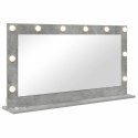 LUSTRO TOALETOWE ZE LED LIGHTS BETONOWY SZARY 100X55X18CM