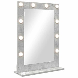 LUSTRO TOALETOWE ZE LED LIGHTS BETONOWY SZARY 70X50X18CM