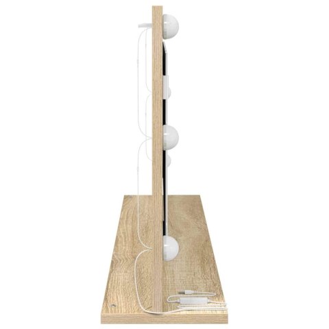 LUSTRO TOALETOWE ZE LED LIGHTS DĄB SONOMA 100X45X18CM