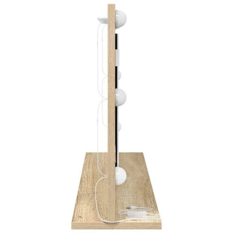 LUSTRO TOALETOWE ZE LED LIGHTS DĄB SONOMA 80X45X18CM