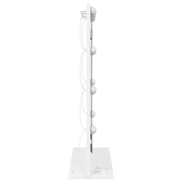 LUSTRO TOALETOWE ZE LED LIGHTS Z LUSTREM BIAŁY 70X50X18CM