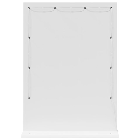 LUSTRO TOALETOWE ZE LED LIGHTS Z LUSTREM BIAŁY 70X50X18CM