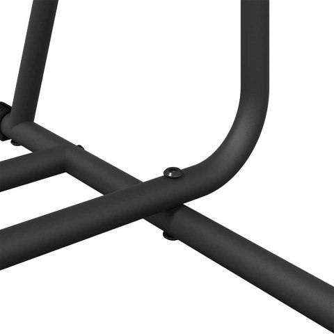 WIESZAK NA UBRANIA CZARNY 62X48X158CM STAL