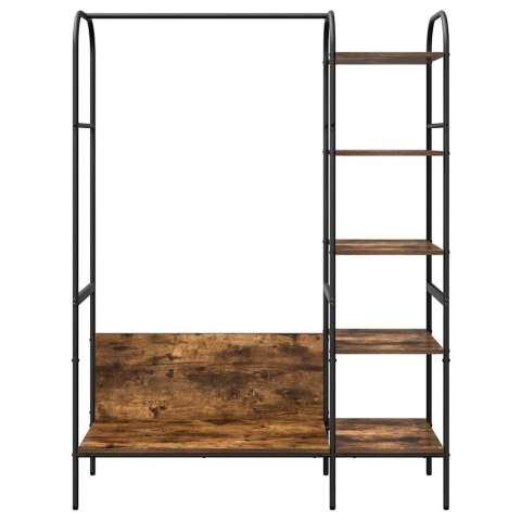 VidaXL Wieszak na Ubrania z półką Brązowy 120 x 44 x 160 cm