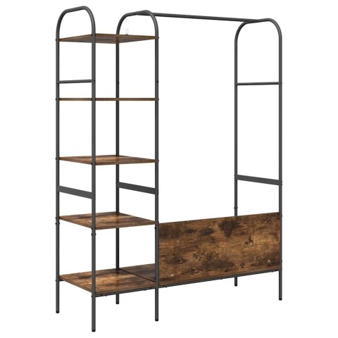 VidaXL Wieszak na Ubrania z półką Brązowy 120 x 44 x 160 cm