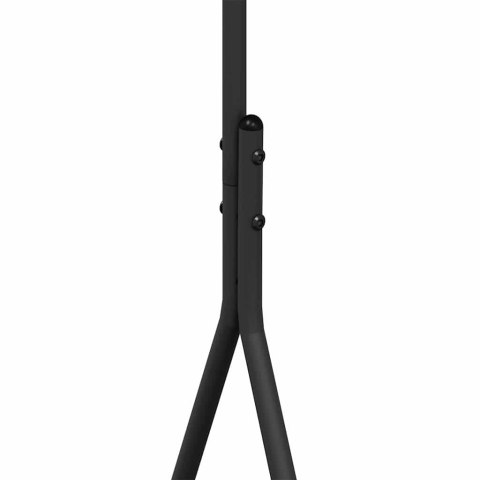 WIESZAK NA UBRANIA Z PÓŁKĄ CZARNY 100X56X154CM STAL