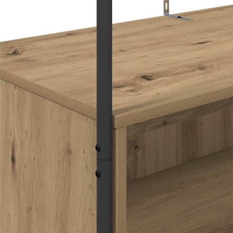 WIESZAK NA UBRANIA Z PRZECHOWYWANIEM BRĄZOWY 100X44X160CM