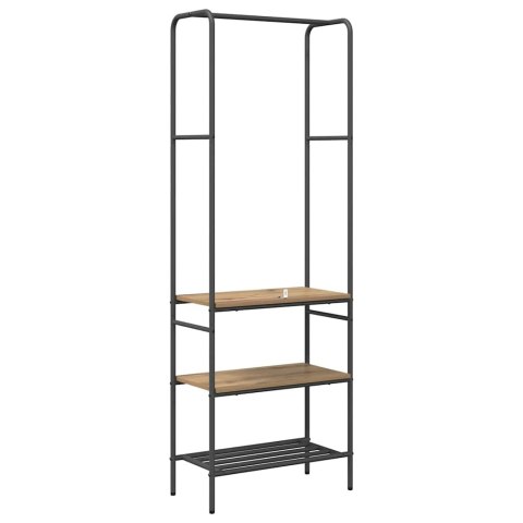 VidaXL Wieszak na ubrania z półkami Inny dąb artisan 60 x 30 x 171 cm