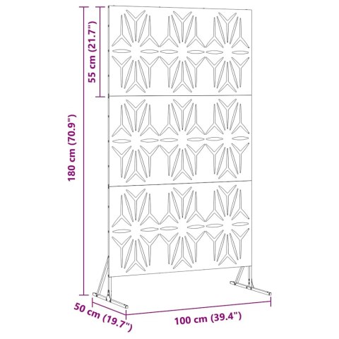 EKRAN PRYWATNOŚCI ANTRACYT STAL