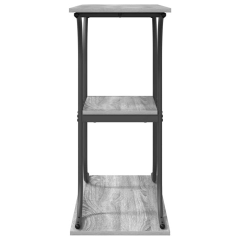 KONSOLA Z PÓŁKĄ SZARY DĄB SONOMA 101X35X80.5CM