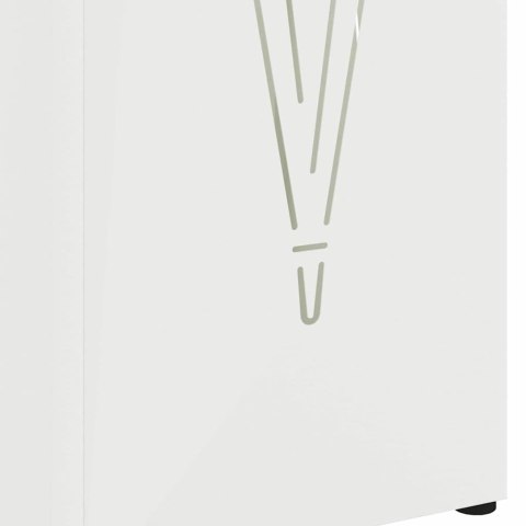 STOJAK NA PARASOL BIAŁY 15.5X15.5X49CM METAL