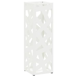 STOJAK NA PARASOL BIAŁY 15.5X15.5X49CM METAL