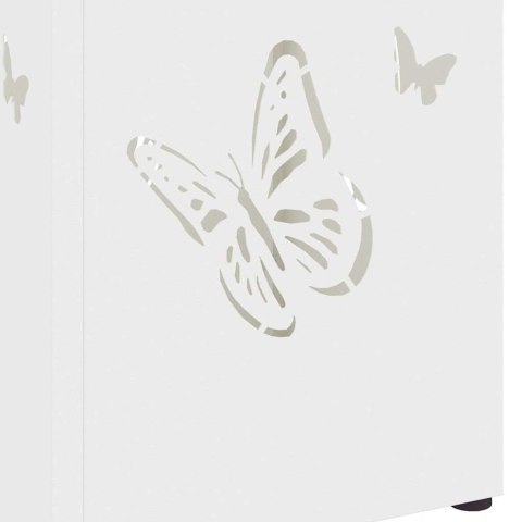 STOJAK NA PARASOL BIAŁY 15.5X15.5X49CM METAL