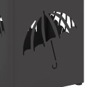 STOJAK NA PARASOL CZARNY 15.5X15.5X49CM METAL