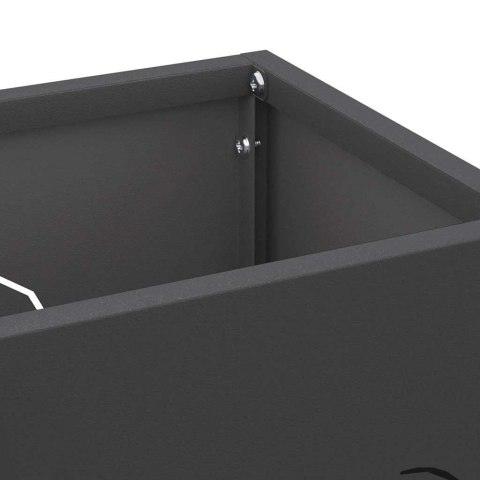 STOJAK NA PARASOL CZARNY 15.5X15.5X49CM METAL