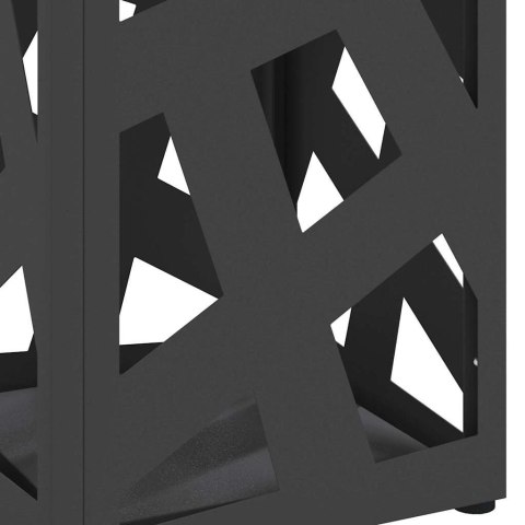 STOJAK NA PARASOL CZARNY 15.5X15.5X49CM METAL