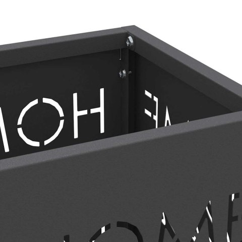 STOJAK NA PARASOL CZARNY 15.5X15.5X49CM METAL