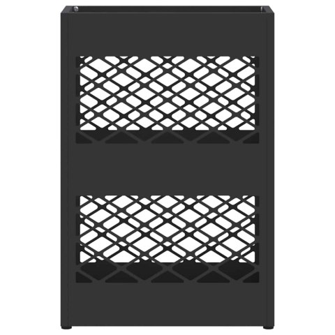 STOJAK NA PARASOL CZARNY 28X12X41CM METAL