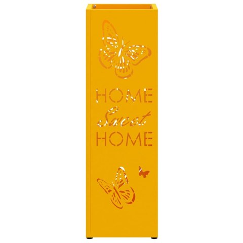 STOJAK NA PARASOL MUSZTARDOWY 15.5X15.5X49CM METAL