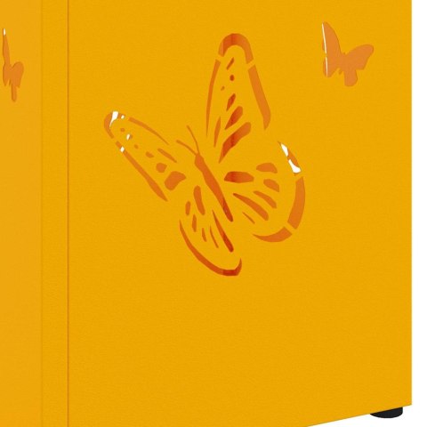 STOJAK NA PARASOL MUSZTARDOWY 15.5X15.5X49CM METAL