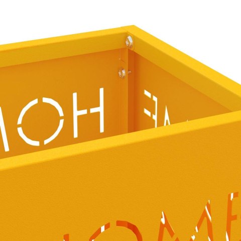 STOJAK NA PARASOL MUSZTARDOWY 15.5X15.5X49CM METAL