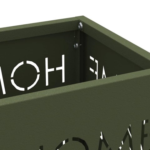 STOJAK NA PARASOL OLIWKOWY 15.5X15.5X49CM STAL