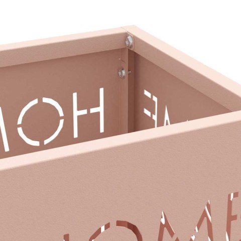 STOJAK NA PARASOL RÓŻOWY 15.5X15.5X49CM METAL