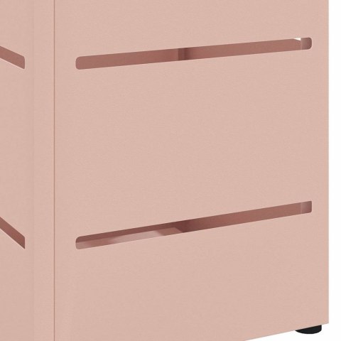 STOJAK NA PARASOL RÓŻOWY 15.5X15.5X49CM METAL