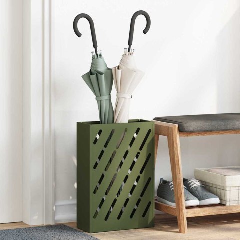 STOJAK NA PARASOL OLIWKOWY 28X12X41CM STAL
