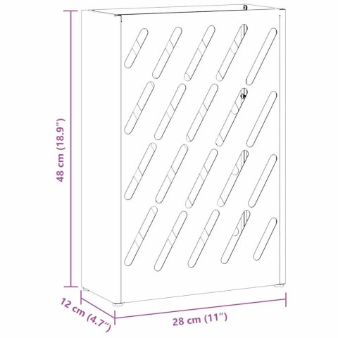STOJAK NA PARASOL OLIWKOWY 28X12X41CM STAL