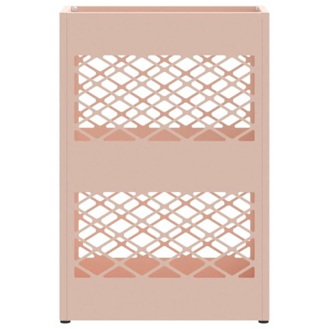 STOJAK NA PARASOL Z PRZECHOWYWANIEM RÓŻOWY 28X12X41CM STAL
