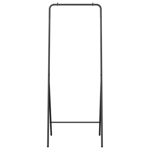 WIESZAK NA UBRANIA CZARNY 60X53X155CM STAL