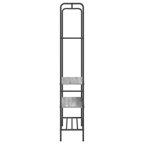 WIESZAK NA UBRANIA Z PÓŁKAMI SZARY DĄB SONOMA 77X30X171CM
