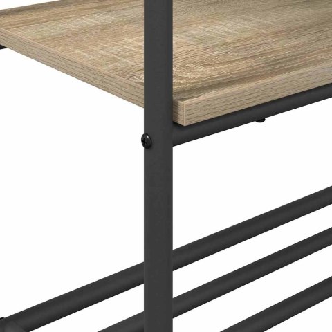 WIESZAK NA UBRANIA Z PÓŁKAMI DĄB SONOMA 77X30X171CM