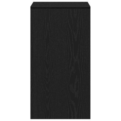 STOLIK TOALETOWY Z SZUFLADĄ CZARNY DĄB 60X40X75CM