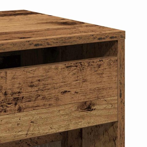 STOLIK TOALETOWY Z SZUFLADĄ STARE DREWNO 60X40X75CM