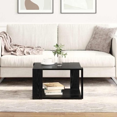 STOLIK KAWOWY CZARNY DĄB 51.5X51.5X30CM