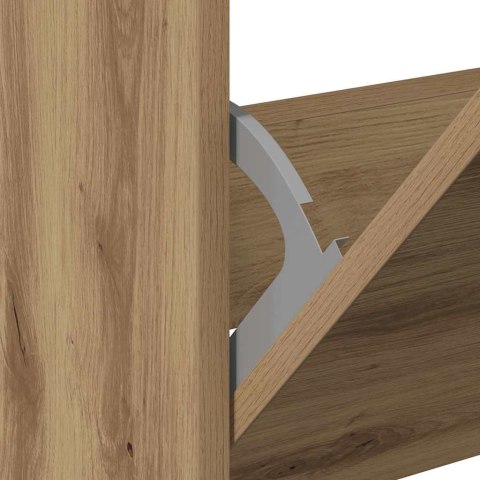 SZAFKA NA BUTY Z PRZECHOWYWANIEM DĄB ARTISAN 80X21X125.5CM