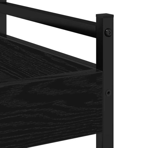 WÓZEK KUCHENNY CZARNY DĄB 50X30X70CM