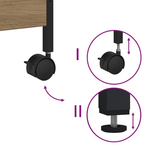 WÓZEK KUCHENNY DĄB ARTISAN 50X30X70CM